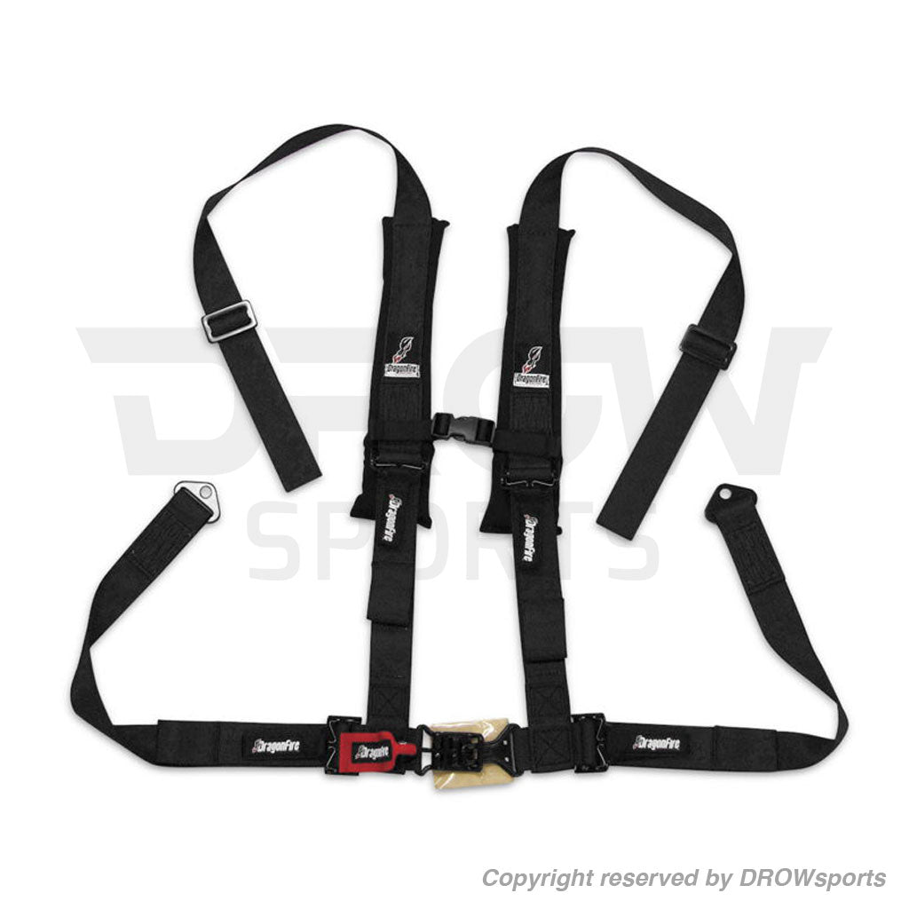 Dragonfire 4-Point Harness Restraints - BLack