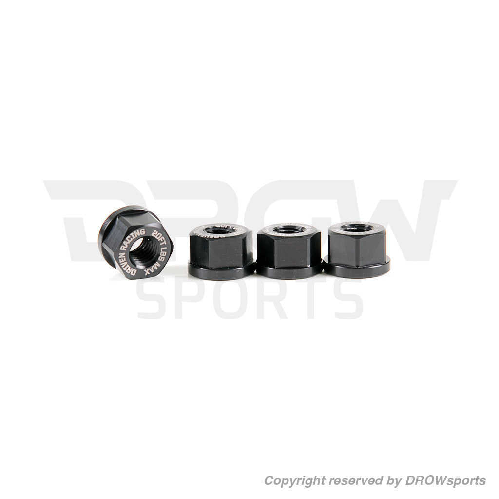 Driven Racing Honda Grom Aluminum Sprocket Nuts Black