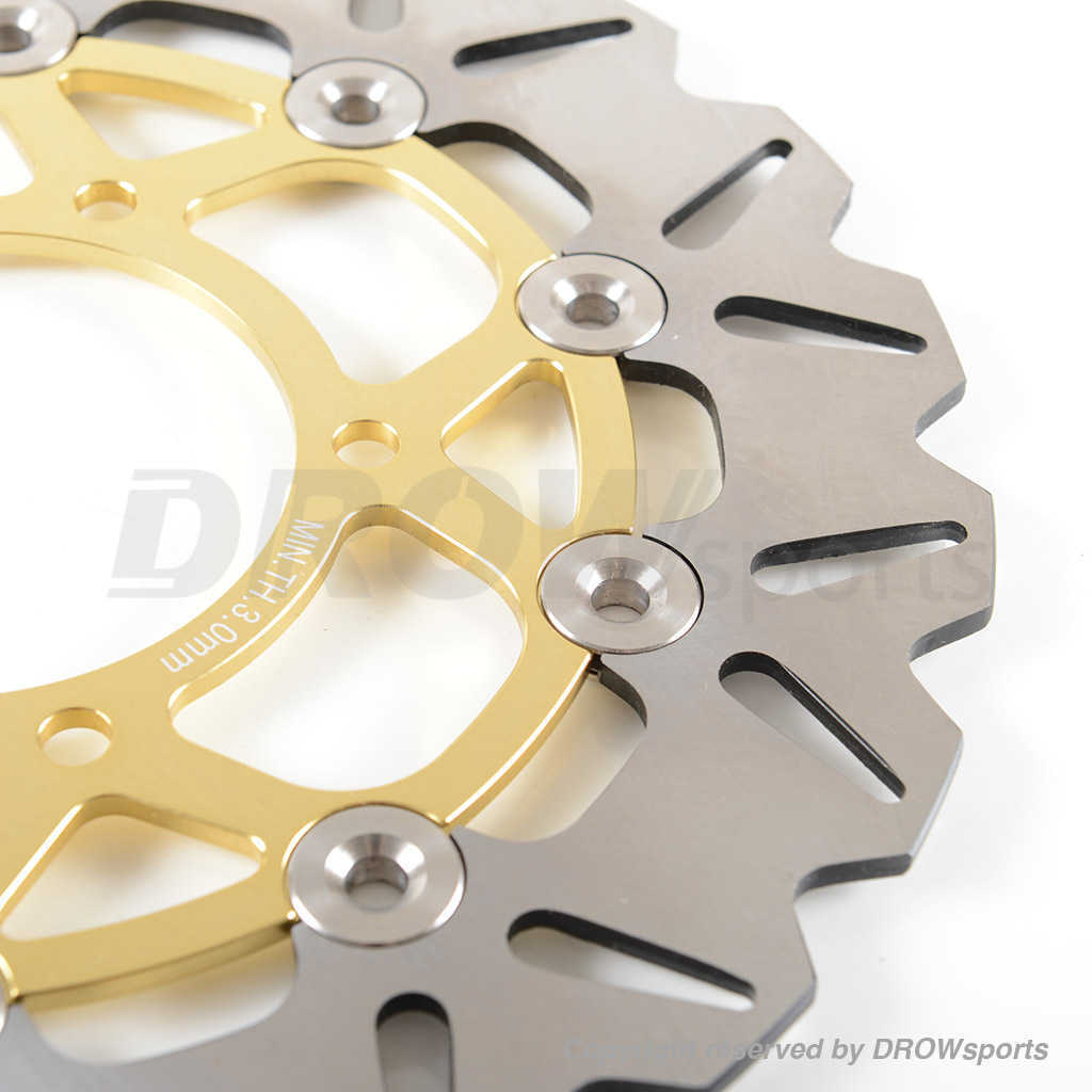 RPM 260mm Floating Yamaha Zuma 125 Brake Rotor Gold