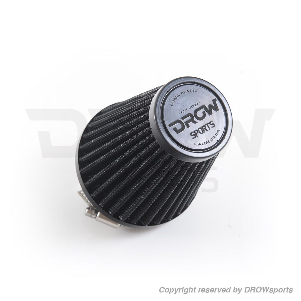 DROWsports Stealth Universal Cone Air Filter (all black)