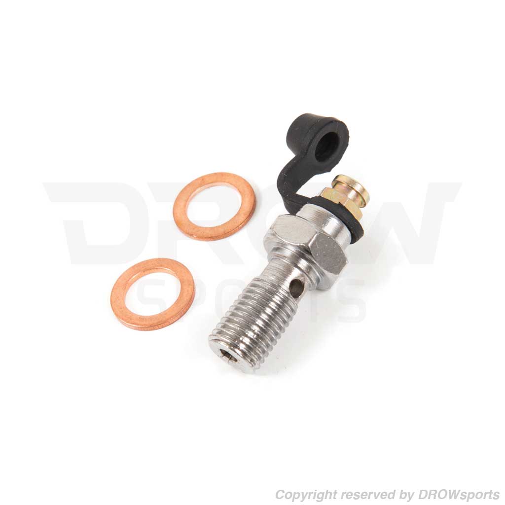 DROWsports Brake Banjo Bolt Bleeder - M10x1.25 Open