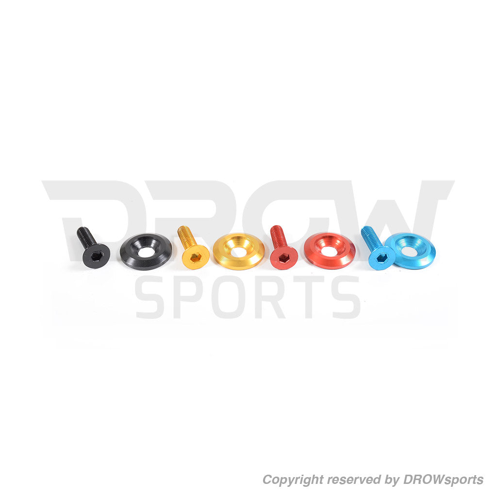 DROWsports Aluminum Washer & Bolt Kit M6x1.00 (4pcs)