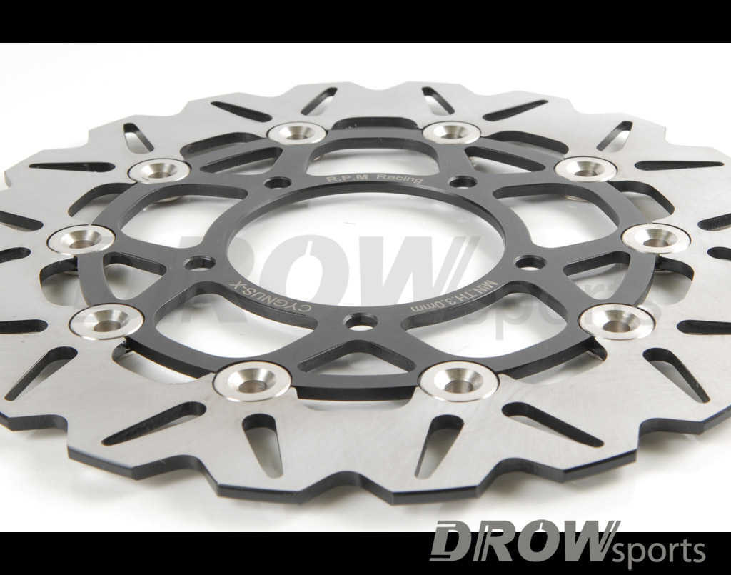 DROWsports Yamaha Zuma125 Brake Rotor Kit - 260mm Slotted Rotor 