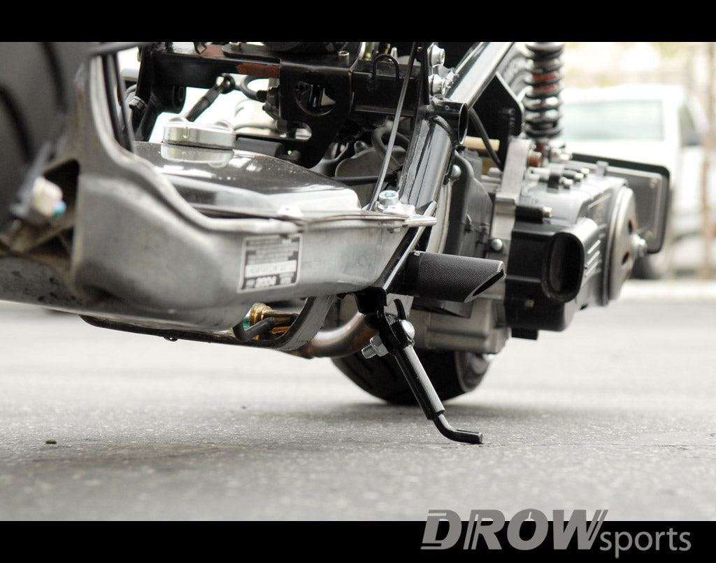 FLP V4 Honda Ruckus Adjustable Side Kickstand w/ DROWsports Footpeg
