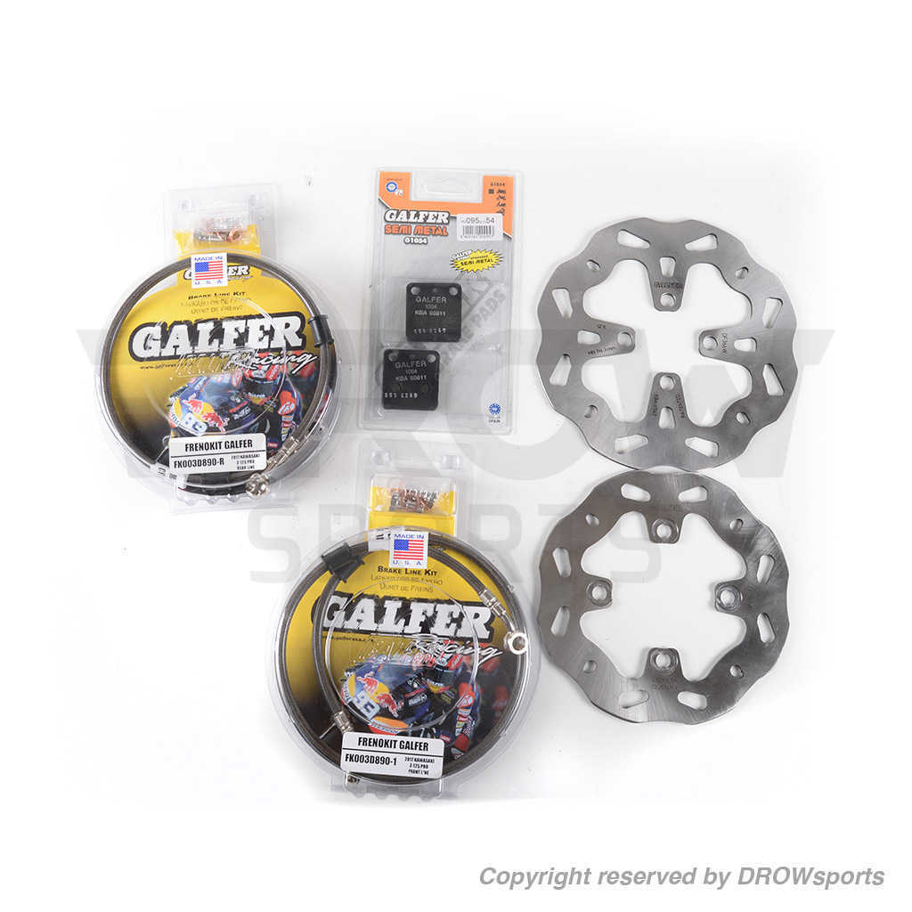 Galfer Brake Upgrade Package for Kawasaki Z125 Pro 