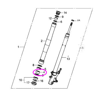OEM Honda Grom /Monkey Fork, Bush Guide #4
