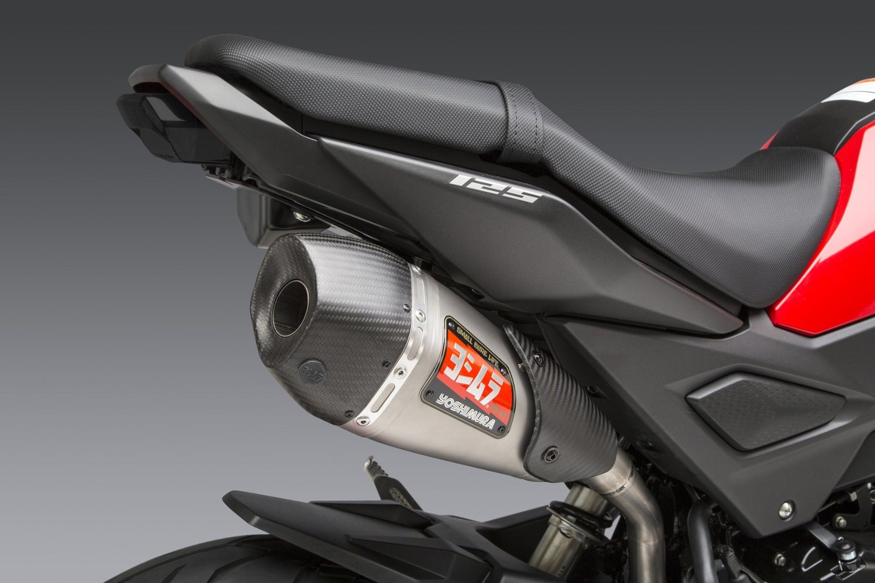 Yoshimura Honda Grom Race RS-9T High-Mount Titanium Full Exhaust with Titanium Muffler ('14+)