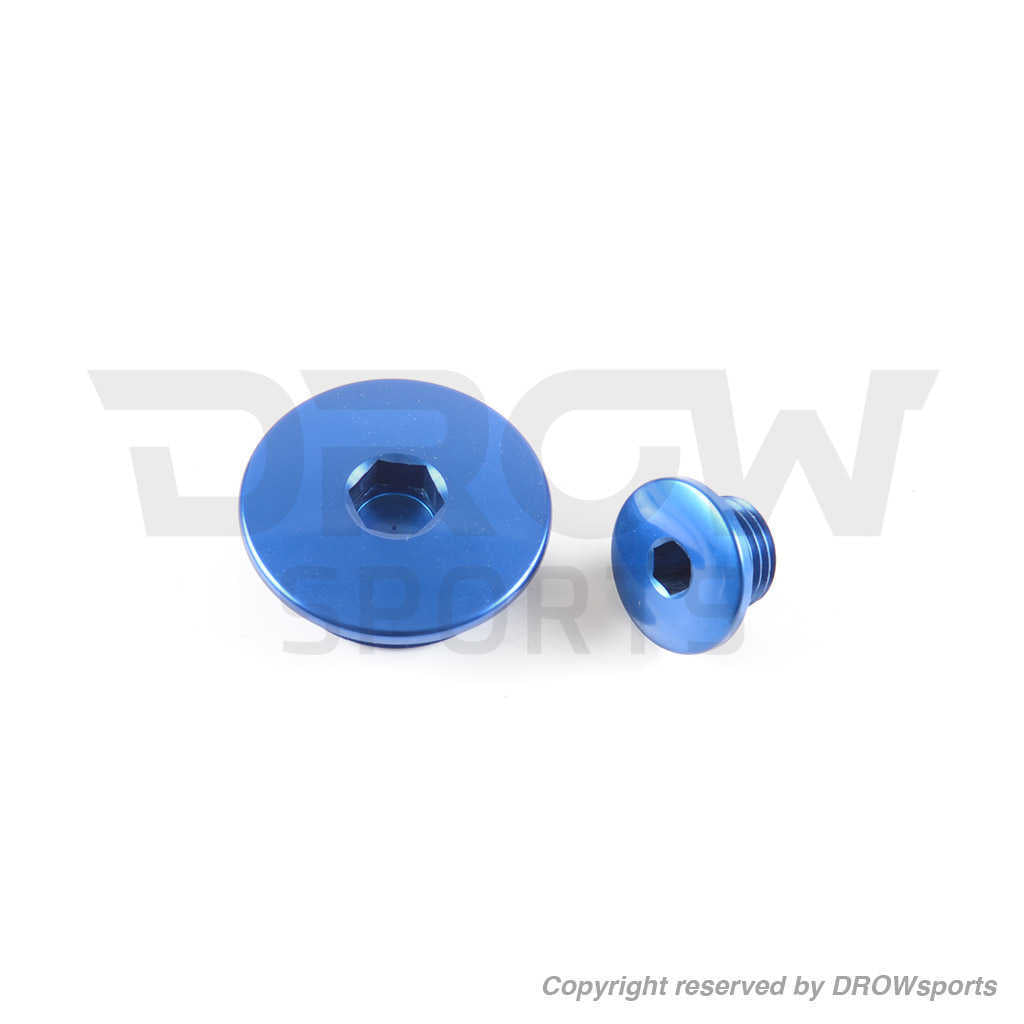 Honda Grom Aluminum Engine Plug Kit Blue