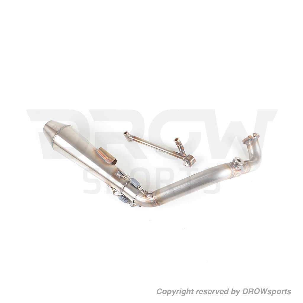 DROWsports CS-1 GY6 Stainless Steel Exhaust System - GY6 Skinny Tire 