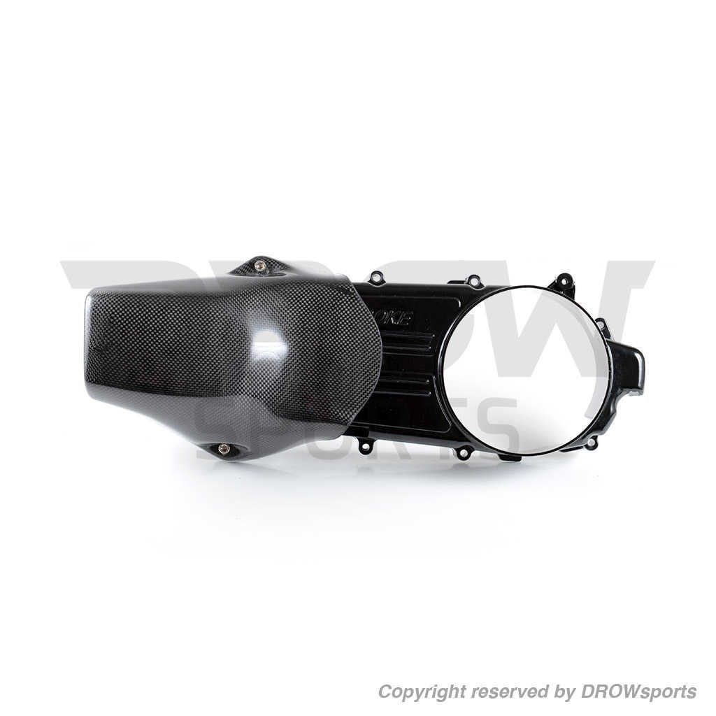DROWsports Carbon Fiber  CVT Air Scoop installed on Gy6 CVT
