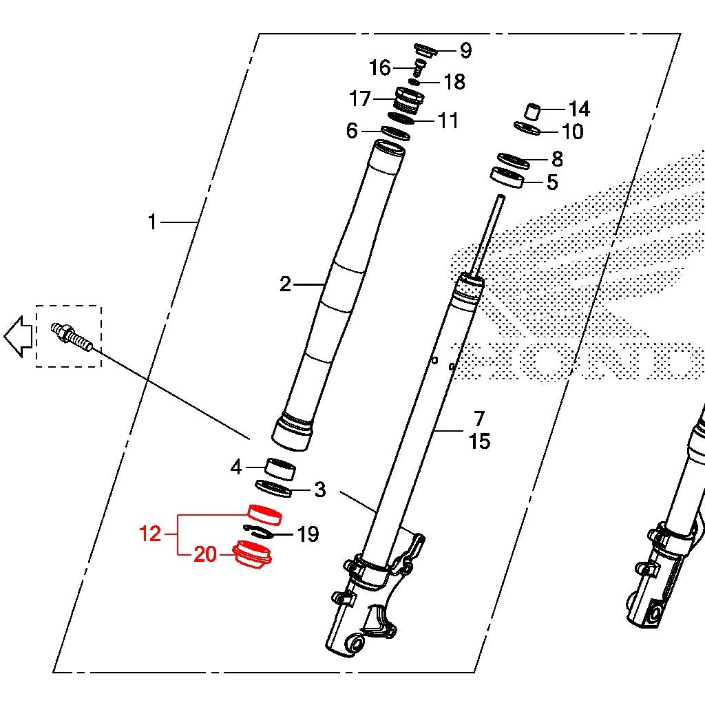 OEM Honda Grom Replacement Fork Seals  Fiche