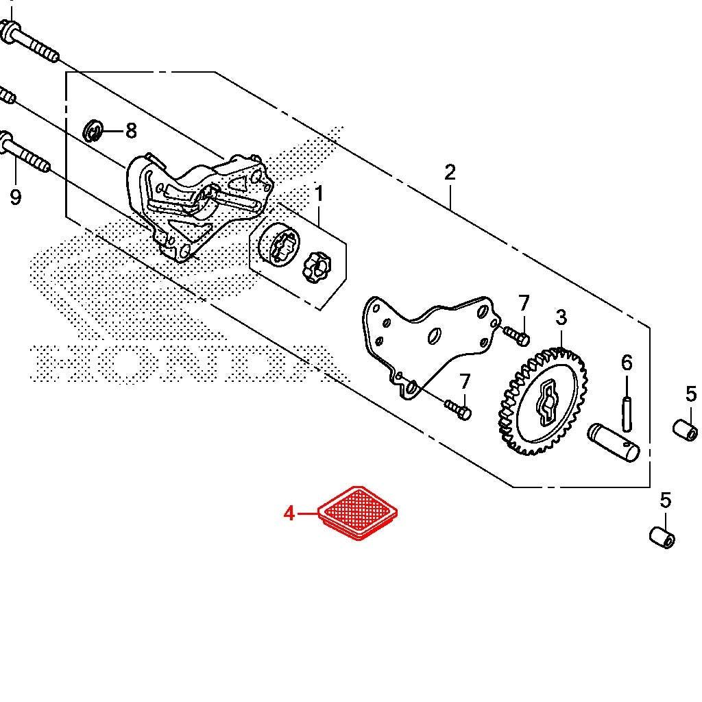 OEM Honda Grom/Monkey Screen Filter Microfiche