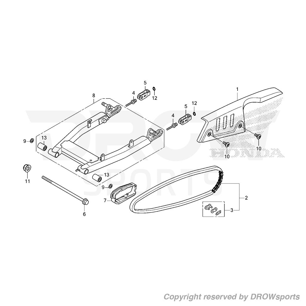 Honda Monkey 125 Chain Adjusting Bolt (2019+) #4
