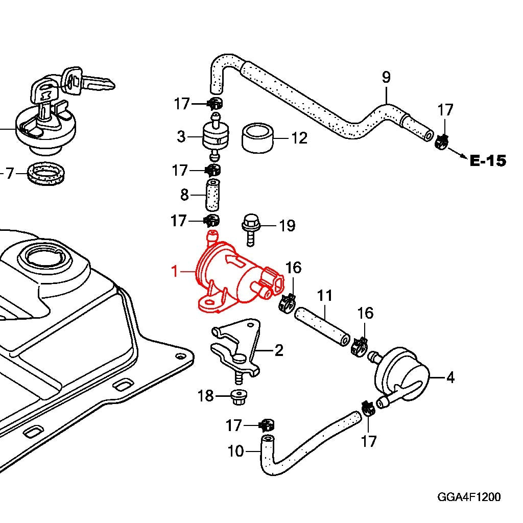 OEM Honda Ruckus Fuel Pump Assembly