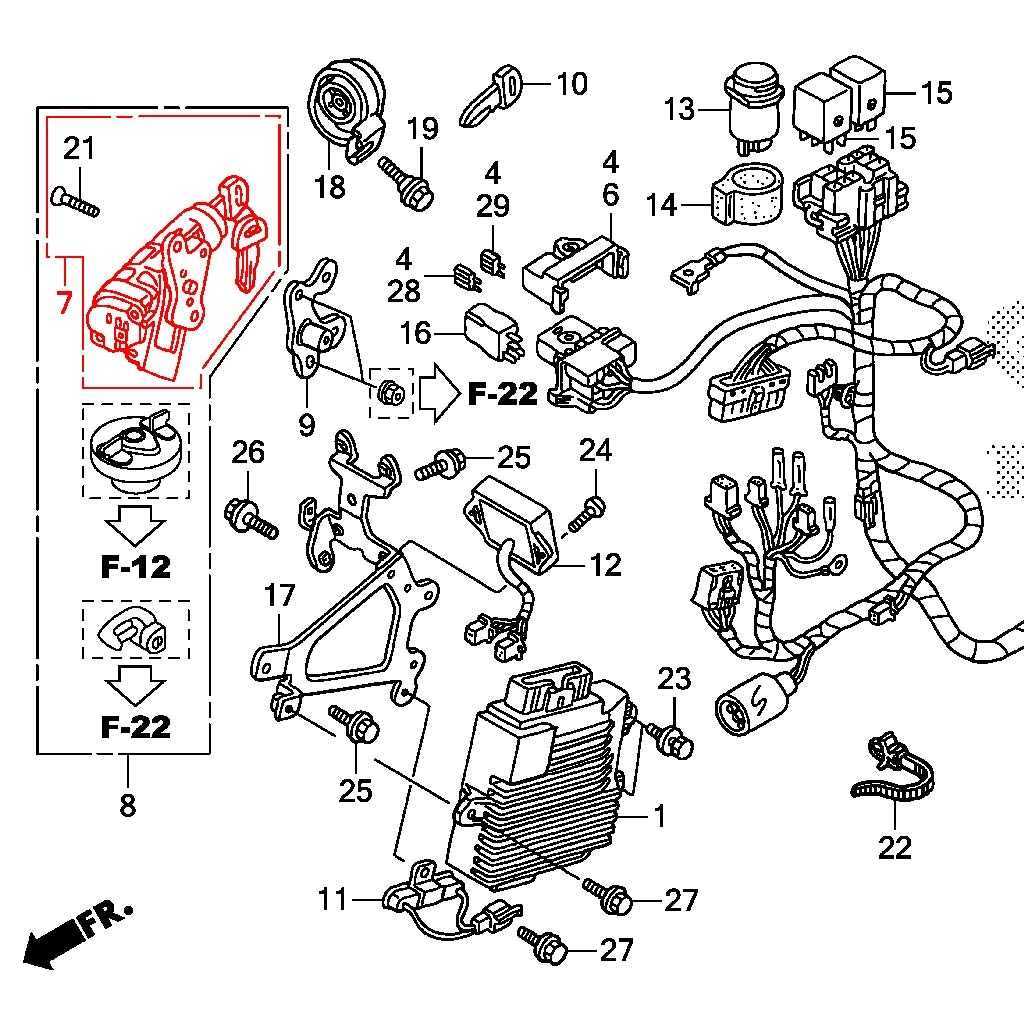 Honda Ruckus & Metropolitan Ignition Lock Assy 