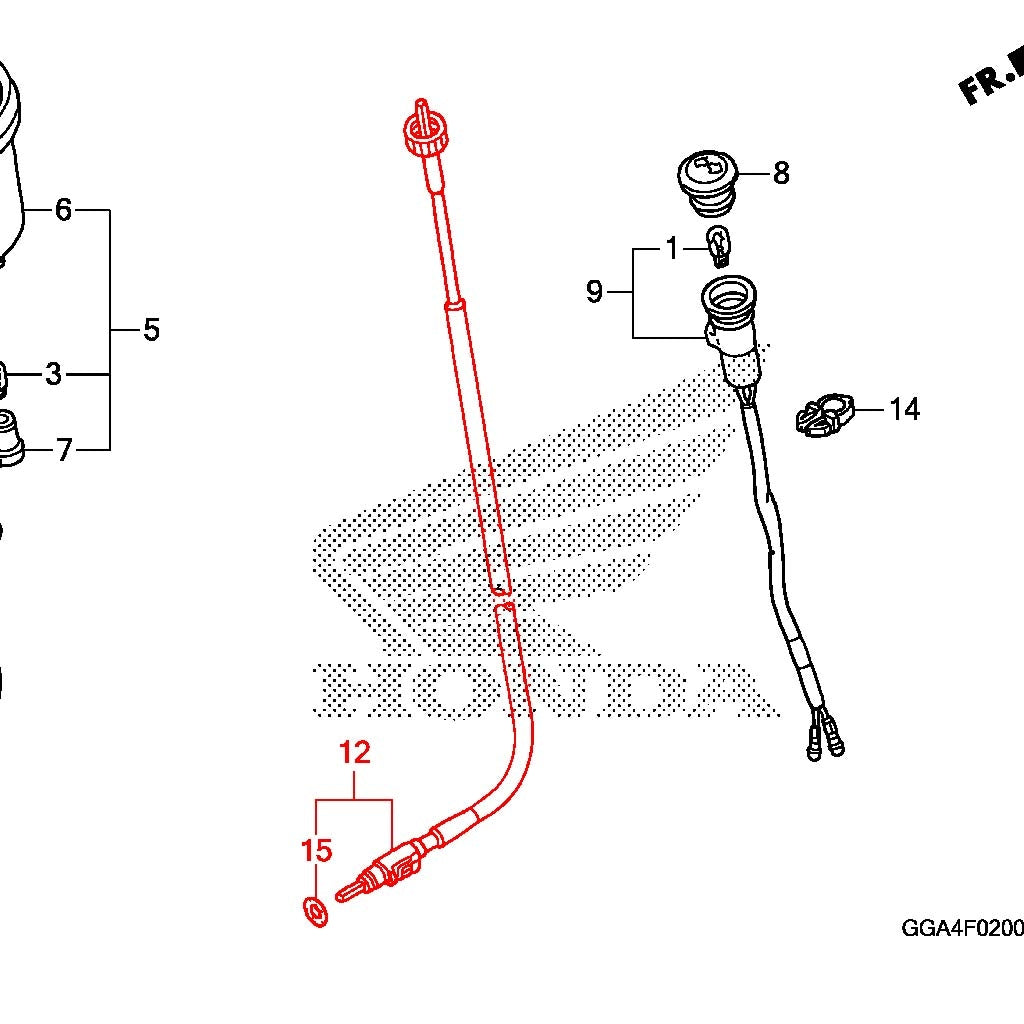 Honda Ruckus Factory Speedometer Cable Microfiche