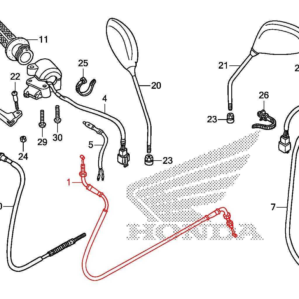 Honda Ruckus Throttle Cable OEM