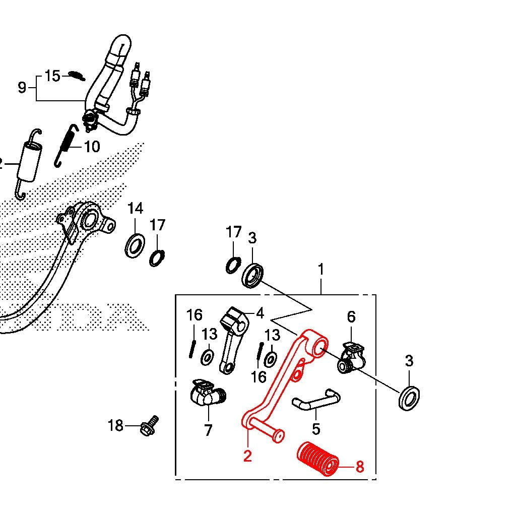 Honda Grom OEM Shifter