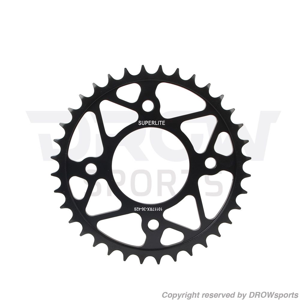 Superlite RS7 Series Black Steel Rear Sprocket Kawasaki Z125 Pro 
