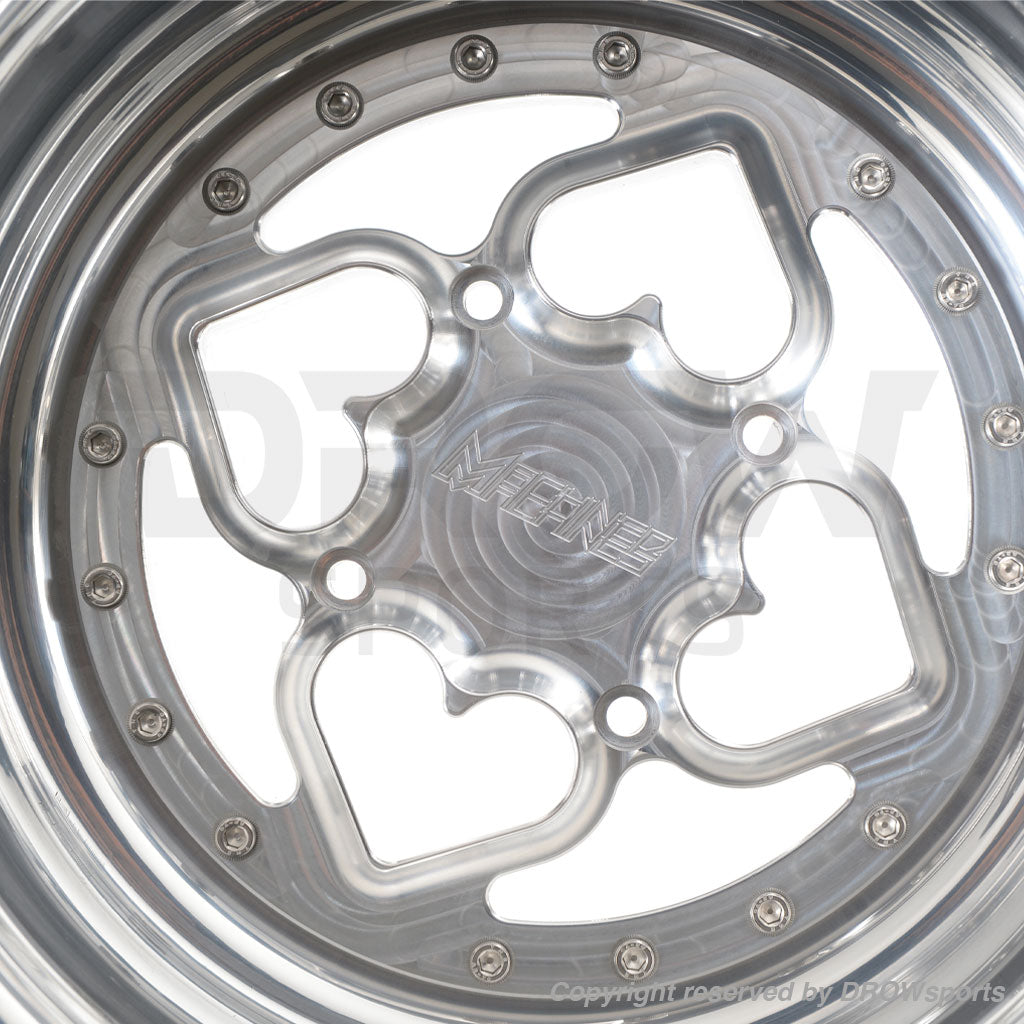 Machined Machines Ruckus Wheel Set Hearts GY6 Rear