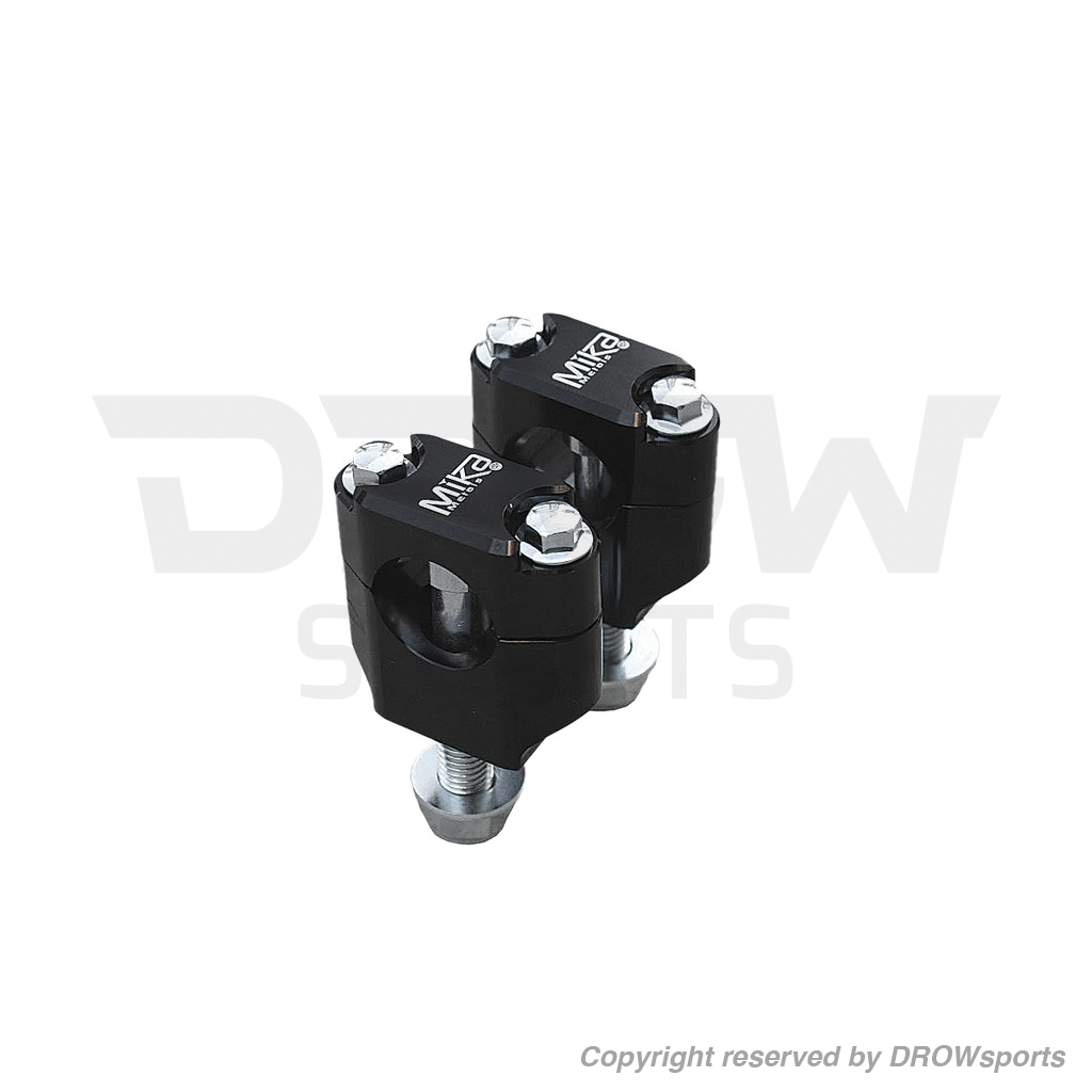 Mika Metals Rubber Mounted Clamps 7/8" - Black Mounts
