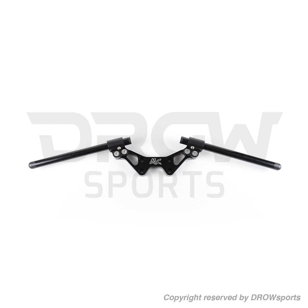 Mojo Customs Honda Grom CNC Clip-On Handlebar Kit - Black (MC Logo No Longer Available)