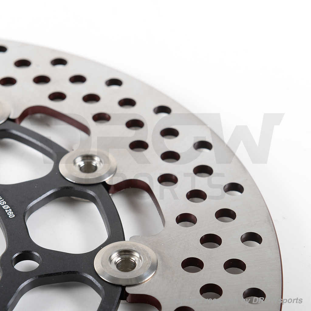 NCY 260mm Floated Disc Brake Rotor - Yamaha Zuma 125 (Cross-drill) 
