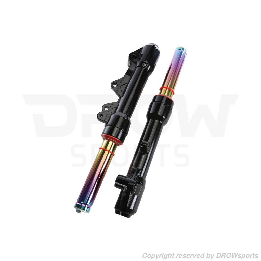 NCY Performance Front Forks - Yamaha Zuma 125 (16+) Rainbow
