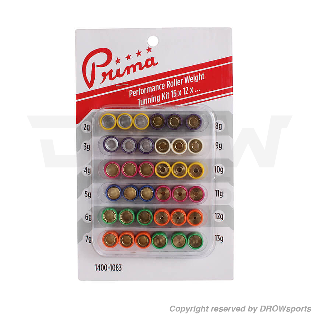 Prima Roller Weights 15x12mm 2g-13g Set 