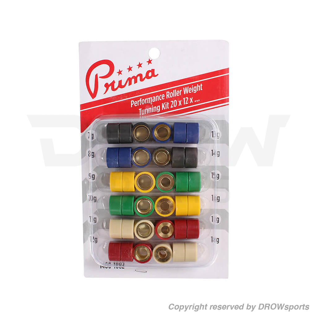 Prima Roller Weights 20x12mm 7g-18g Set 