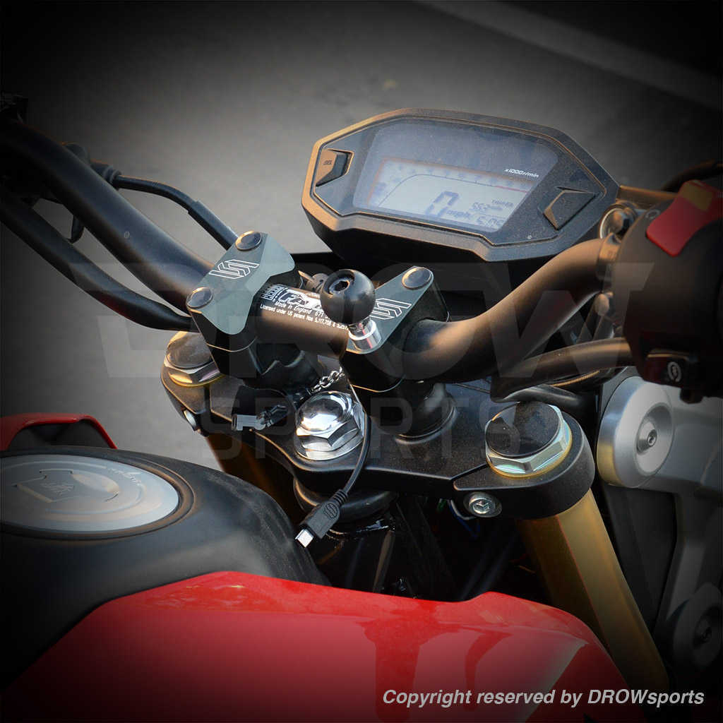 Ram Mount 8mm Base mounted on the Honda Grom