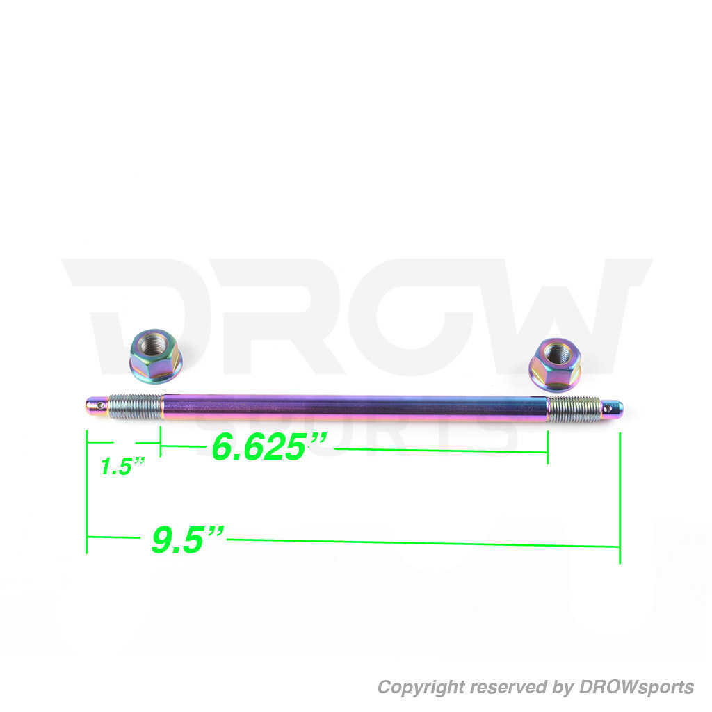 RRGS Axle 12mm x 240mm Metropolitan - Titanium Finish
