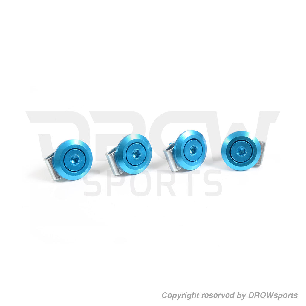 DROWsports Aluminum Washer & Bolt Kit M6x1.00 (4pcs) - Blue