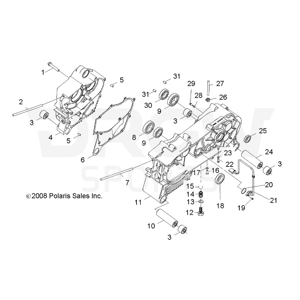 RZR 170 Rear Primary Output Shaft Oil Seal #25 (20x32x6)