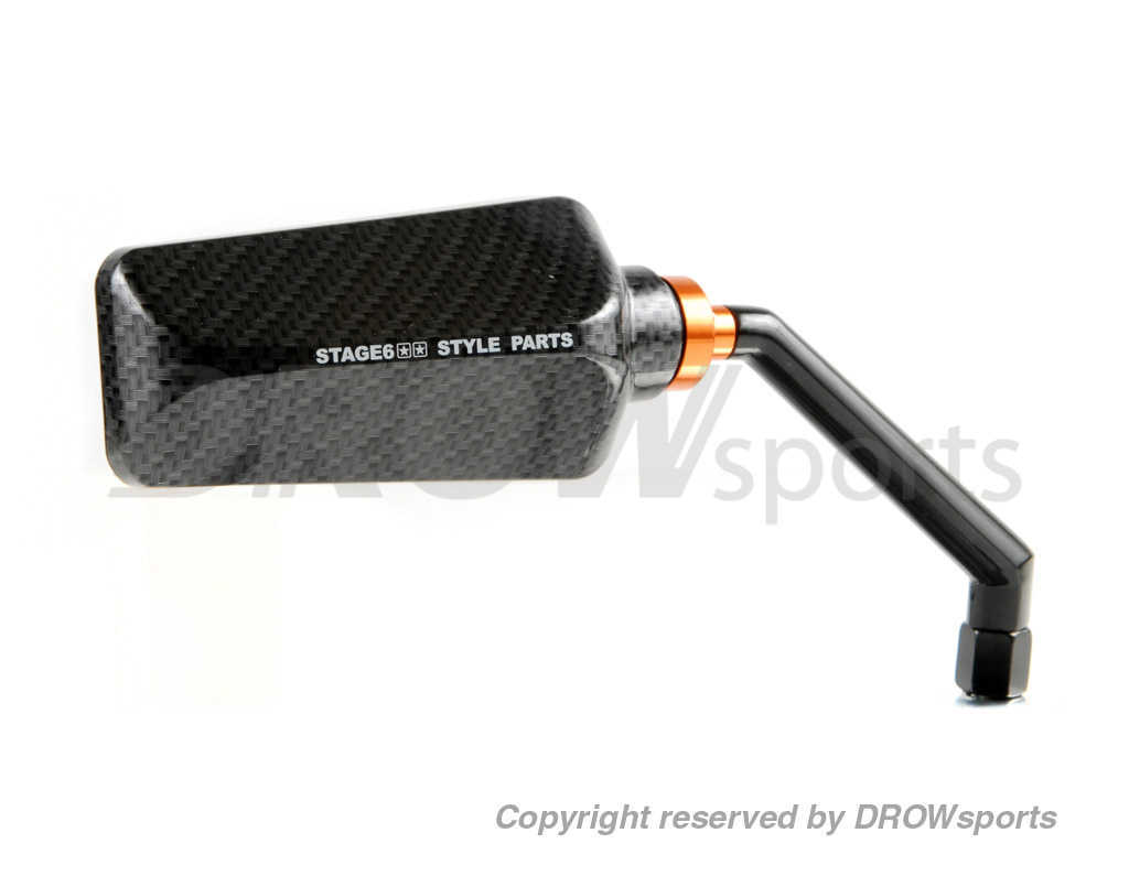 Stage6 F1 Universal Mirror (M8) - Right Side -Carbon Fiber