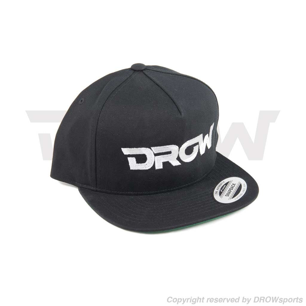 DROWsports Snapback Hat-Black
