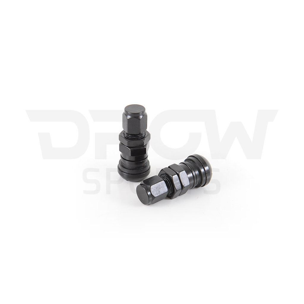 Universal aluminum anodized straight valve stems. Sold in pairs.