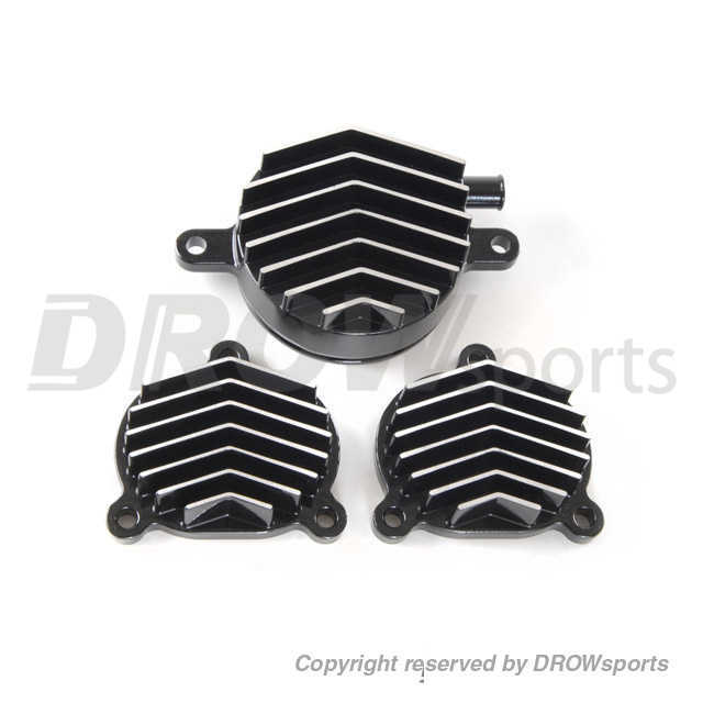 Taida Zuma125 Valve Cover Cooling Fins - Black 