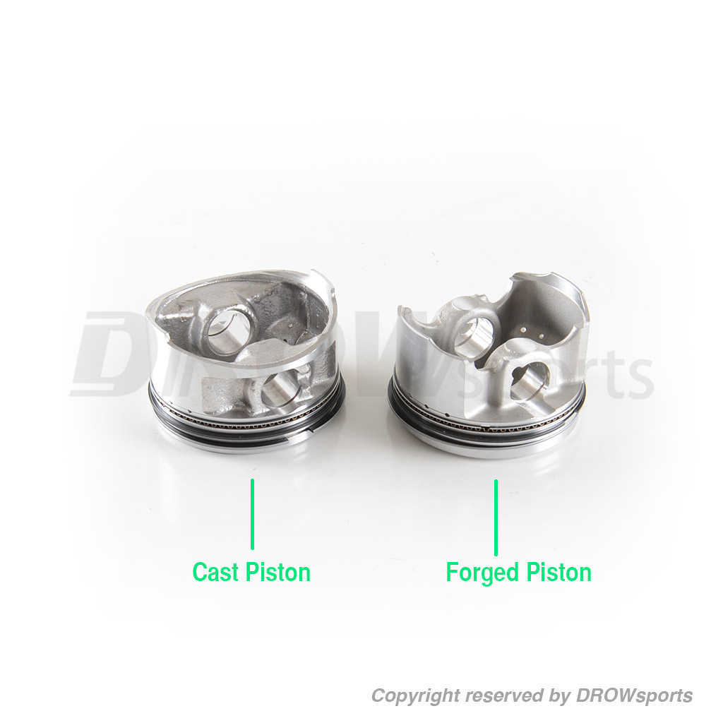 Taida GY6 61mm Performance Cylinder Kit with Forged Piston vs Cast Piston