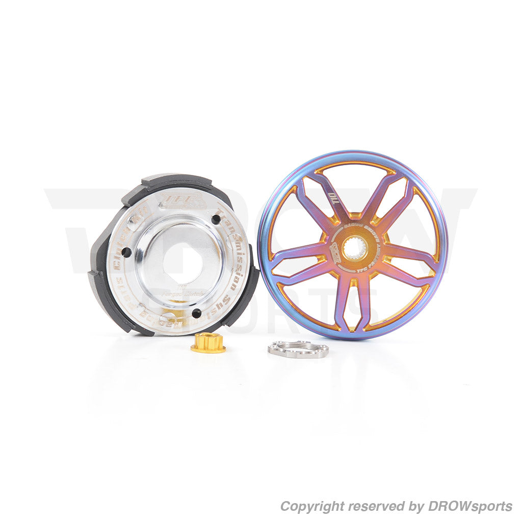 TFC GY6 150 Racing Forged Clutch Kit - Star Titanium Plated Clutch Bell