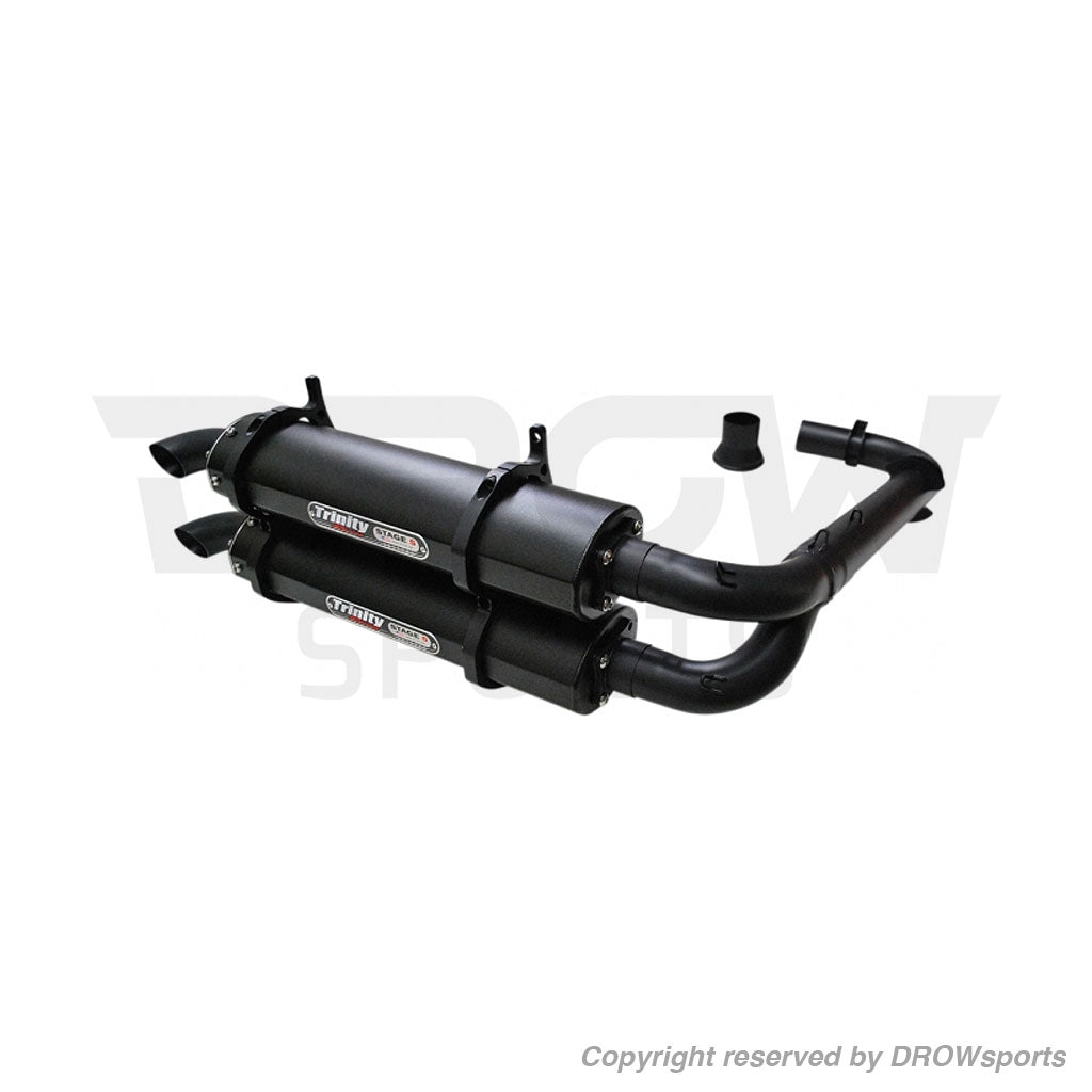 Trinity Racing Cerakote Dual Full System Exhaust Can-Am Maverick X3 