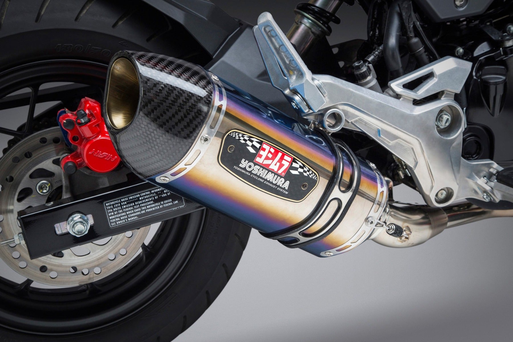 Yoshimura Race R-77 Stainless Full Exhaust System with Titanium Muffler for Honda Grom ('17+)