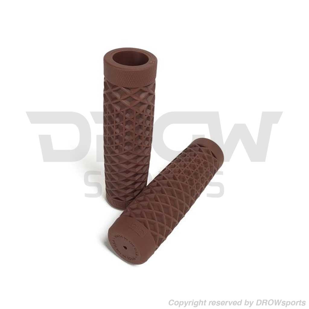 Van Classic Waffle Motorcycle Grips 7/8" Brown