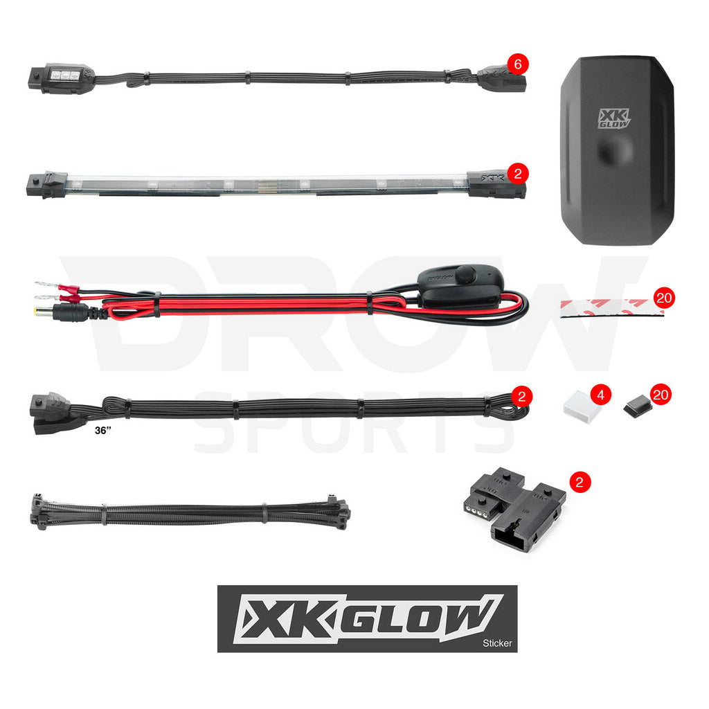 XK GLow Mini Moto Under-glow LIght Kit for Honda Ruckus and Grom