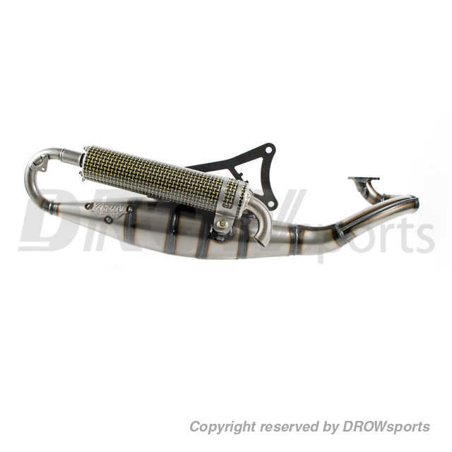 Yasuni "Scooter R" Zuma 50cc Exhaust - Horizontal 