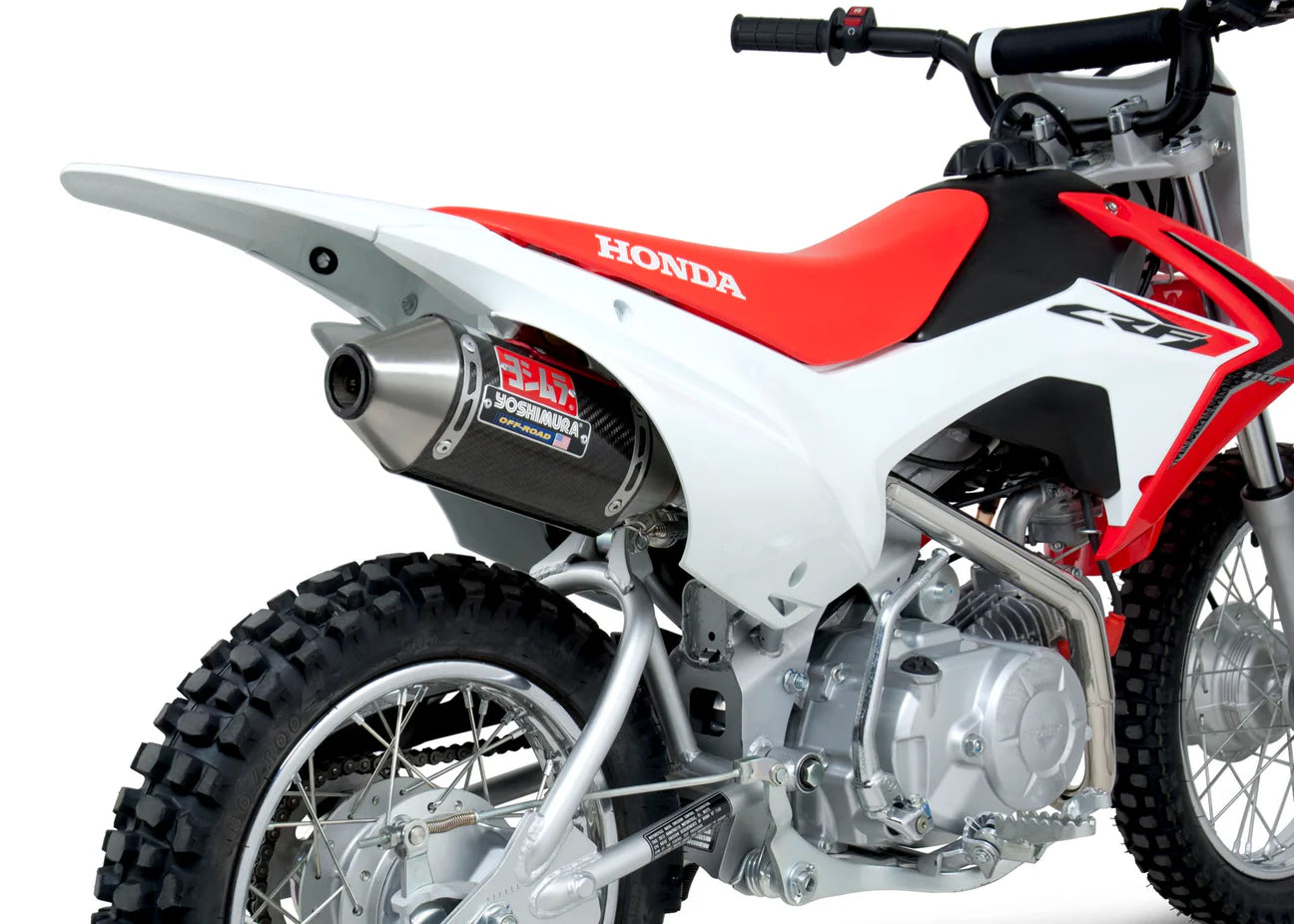 Yoshimura RS-2 Stainless With Carbon Muffler Full Exhaust - Honda CRF110F (2013-2018)