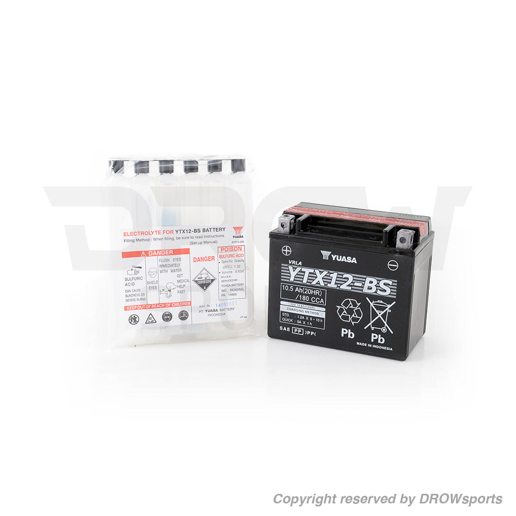 Yuasa AGM Maintenance Free Lead Battery - Polaris RZR 170