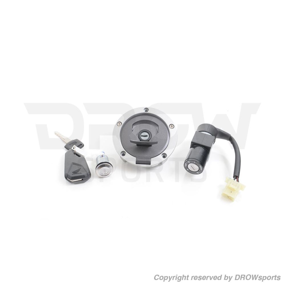 Ignition Switch Gas Cap Seat Lock Key Set for Honda GROM125 AC HANDLEBAR 17-18