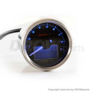 KOSO GP Style Universal Tachometer with Temperature Gauge (55mm)